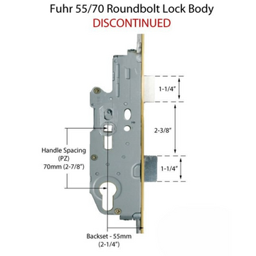 Fuhr 77 inch Roundbolt Multipoint Lock 55mm backset - See Replacement Options